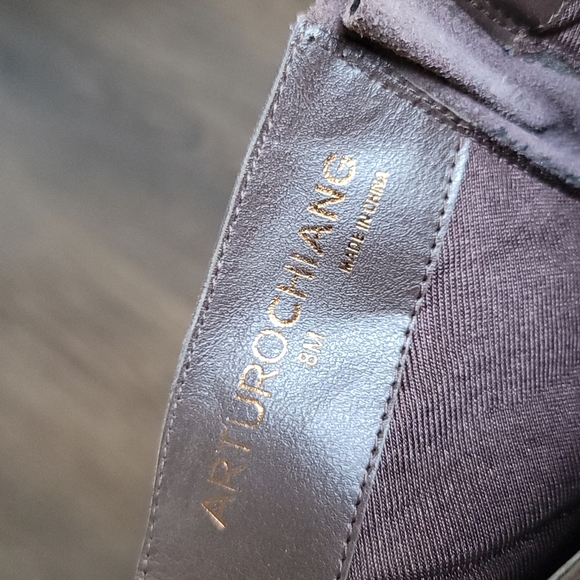 Dark brown leather boots - Picture 3 of 5